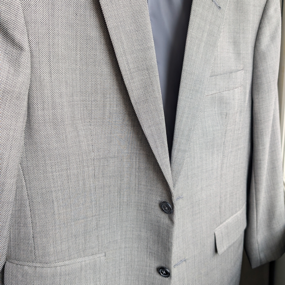 New Light Grey Birdseye Suit 38s